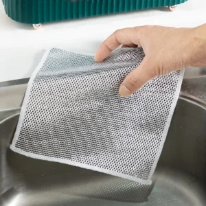 Kit 10 Panos De Limpeza De Cozinha Aço Inox Fogão Reutilizável/Toalha Louça/Panos DomésticO/Lavagem De Aço