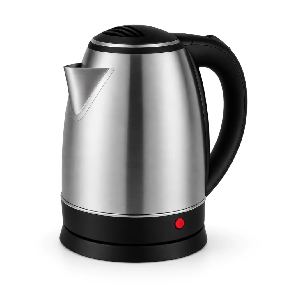 Chaleira Elétrica Inox 1,8L Jarra Elétrica Água Quente Rápido Café Chá Cozinha