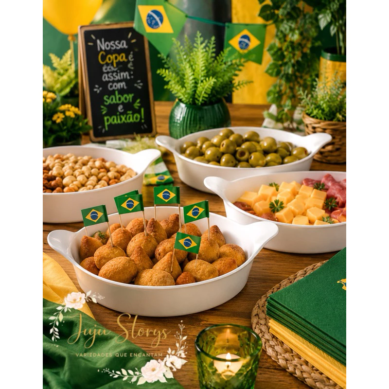 Kit De 3 á 10 petisqueira barquinha canoa petiscos churrasco festa frios para servir amendoim caldo branca - Imagem 2