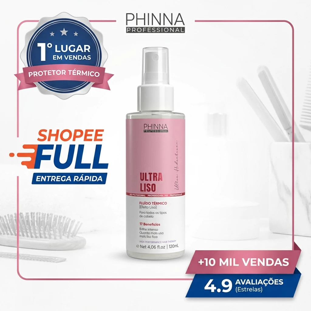 Protetor Térmico Ultra Liso Brilho e Antifrizz 120mL - Imagem 3