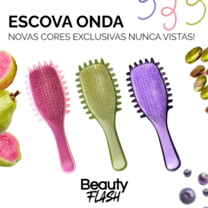 Escova Onda Finalizadora Beauty Flash Definição de Cachos e Finalização para Cabelo Cacheado Crespo
