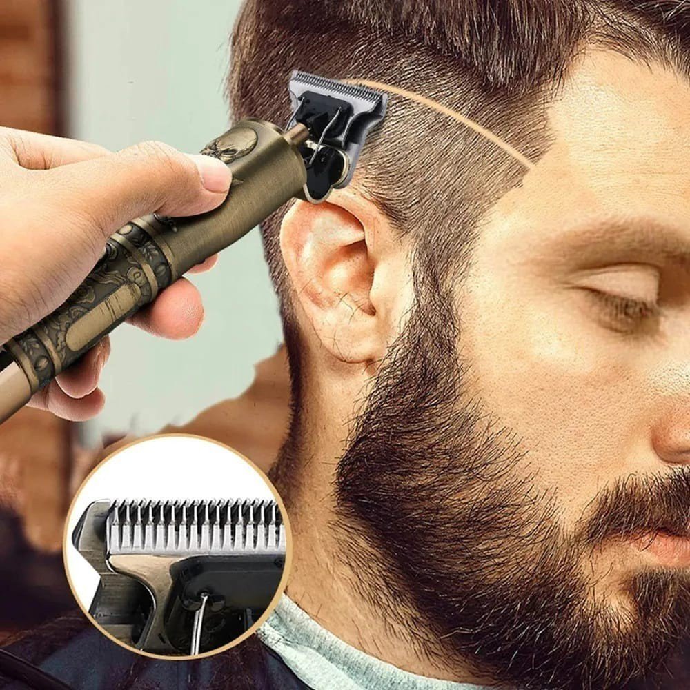 Máquina de Cortar Cabelo Dragão Aparador de Barba Masculino Sem Fio USB - Imagem 4