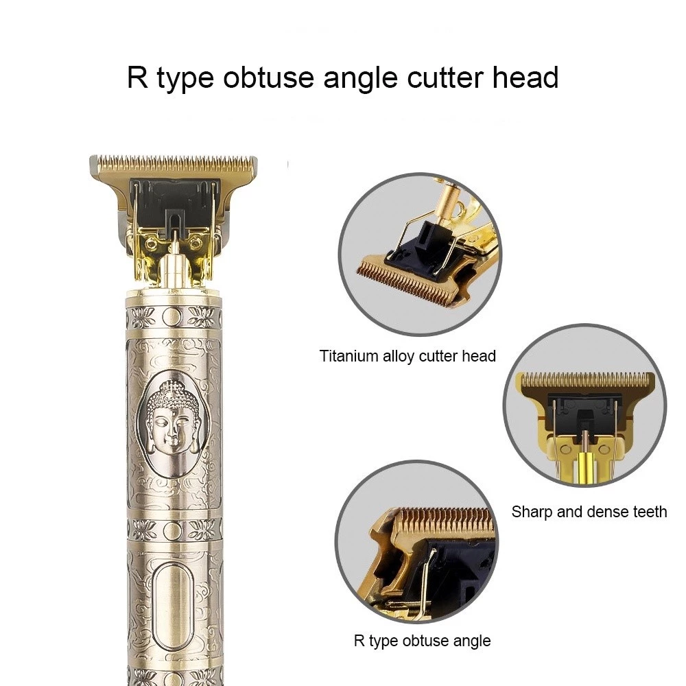 Máquina de Cortar Cabelo Dragão Aparador de Barba Masculino Sem Fio USB - Imagem 2